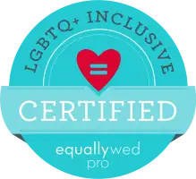 LGBTQ+ inclusive certified badge design