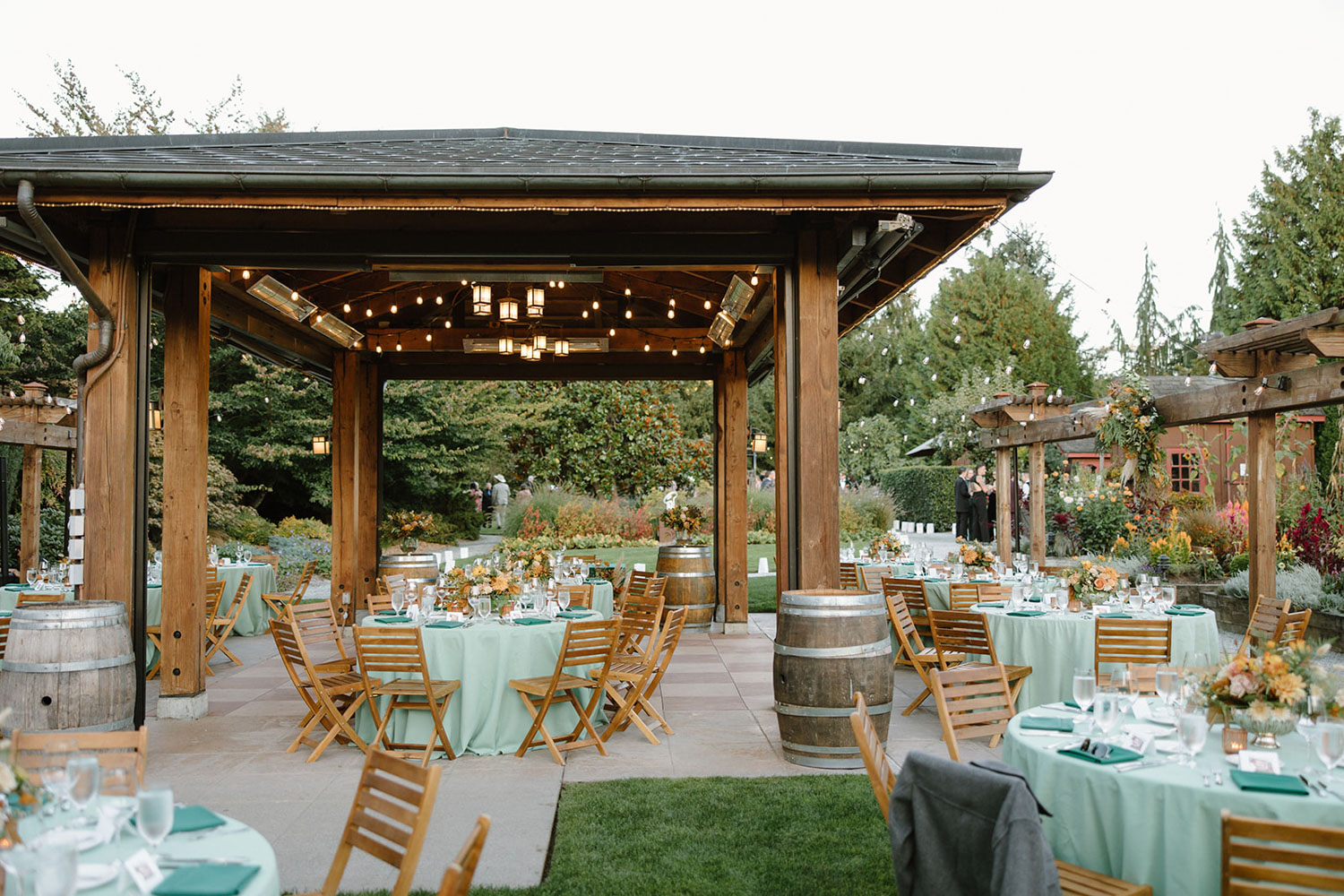 luxury wedding reception for Steph and Lauren in the pacific northwest