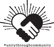 #unitythroughcommunity logo design